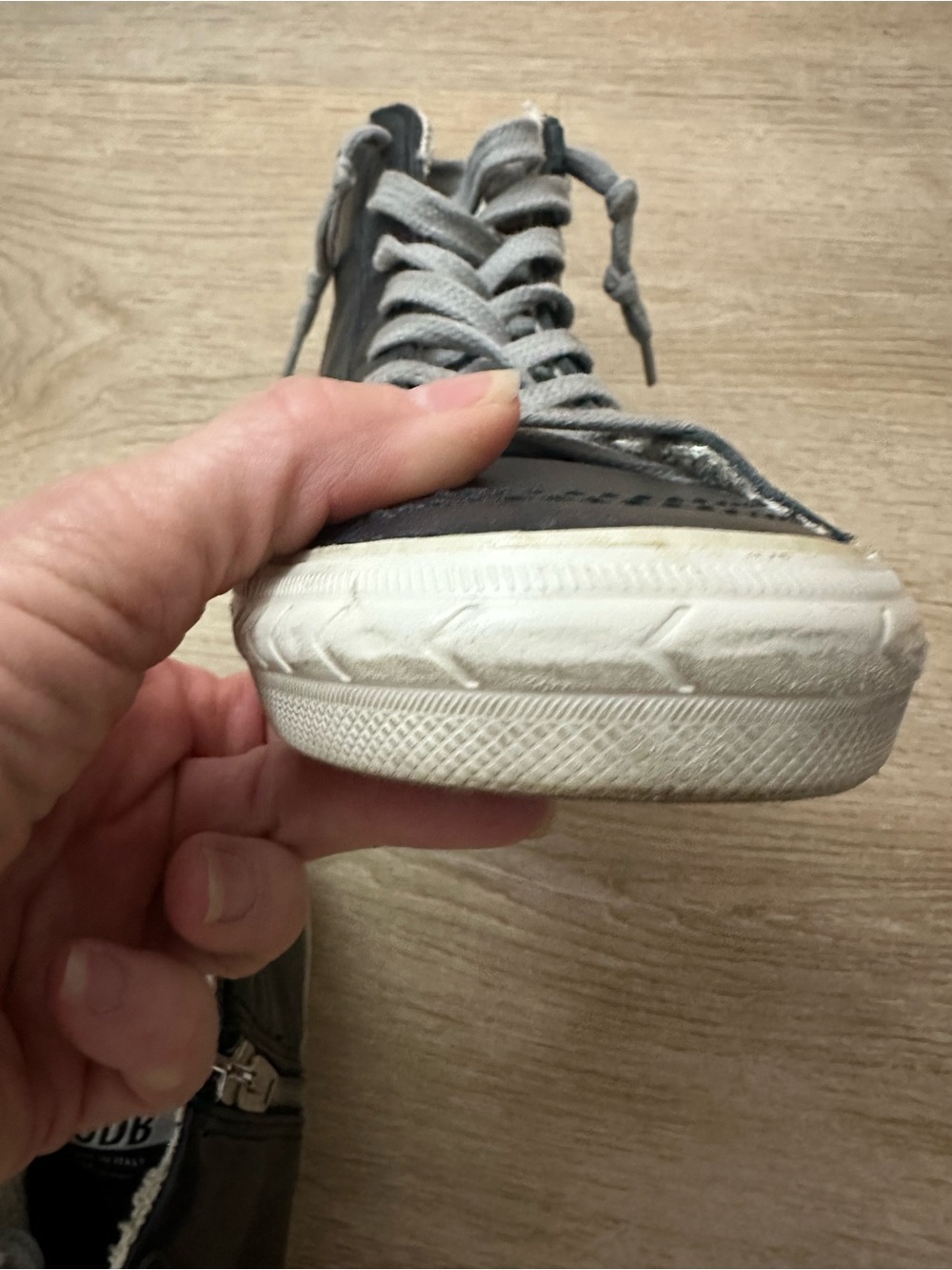 Golden Goose Slide Black Studs High Top Sneakers EU 37 US 7 Calfskin Leather - Picture 10 of 12